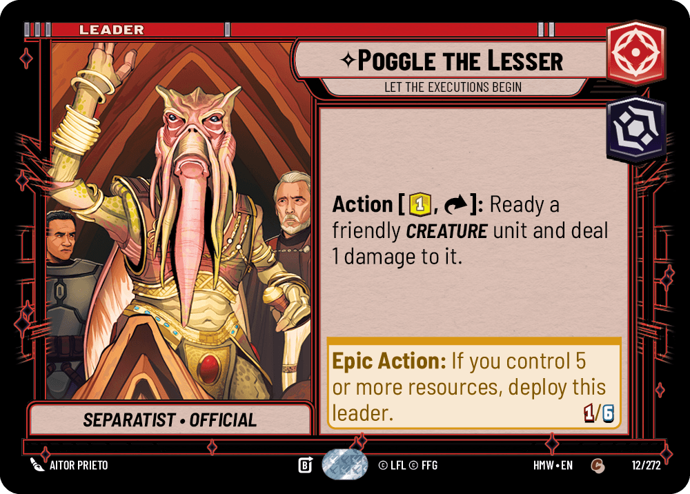 Poggle the Lesser — Let the Executions Begin #012/272 from Homeworlds