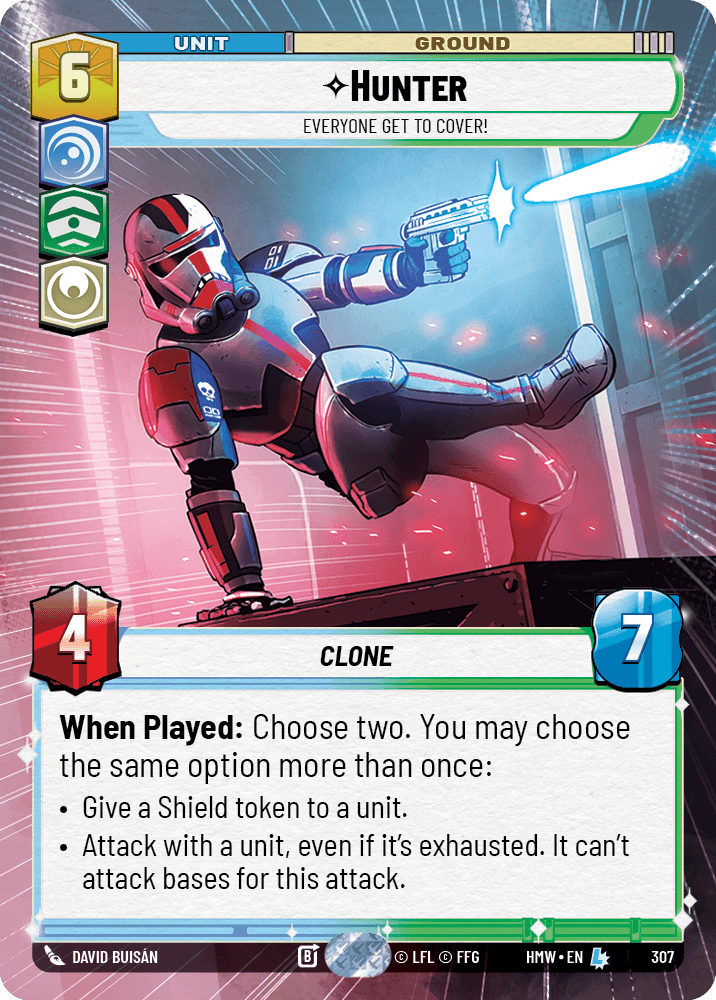 Hunter — Everyone Get to Cover! #307/272 from Homeworlds