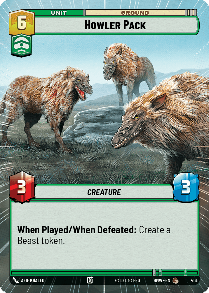 Howler Pack #416/272 from Homeworlds