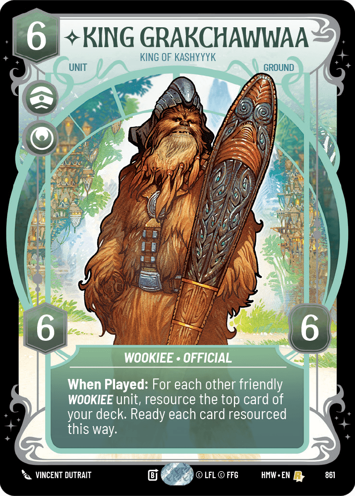 King Grakchawwaa — King of Kashyyyk #861/272 from Homeworlds