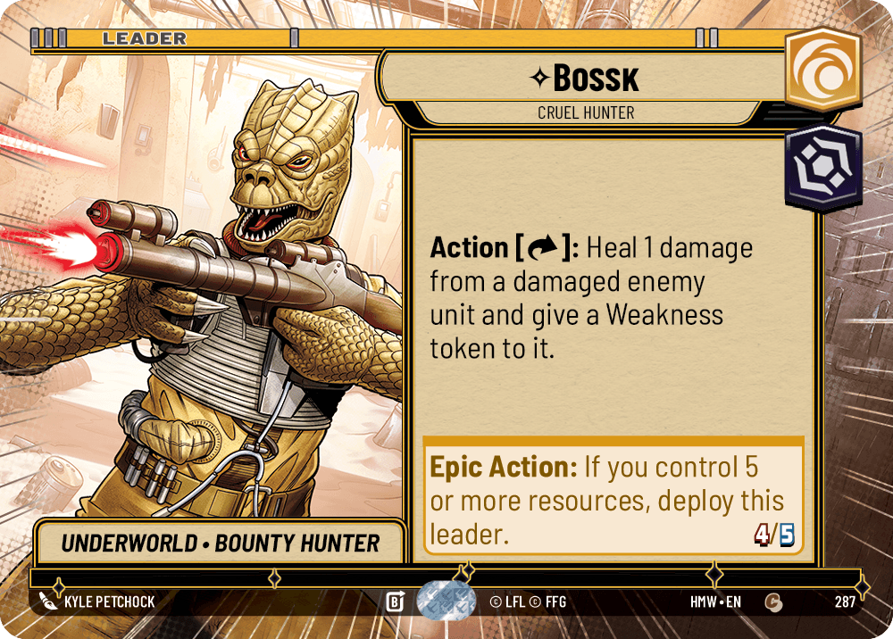Bossk — Cruel Hunter #287/272 from Homeworlds