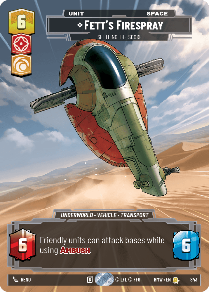 Fett's Firespray — Settling the Score #843/272 from Homeworlds