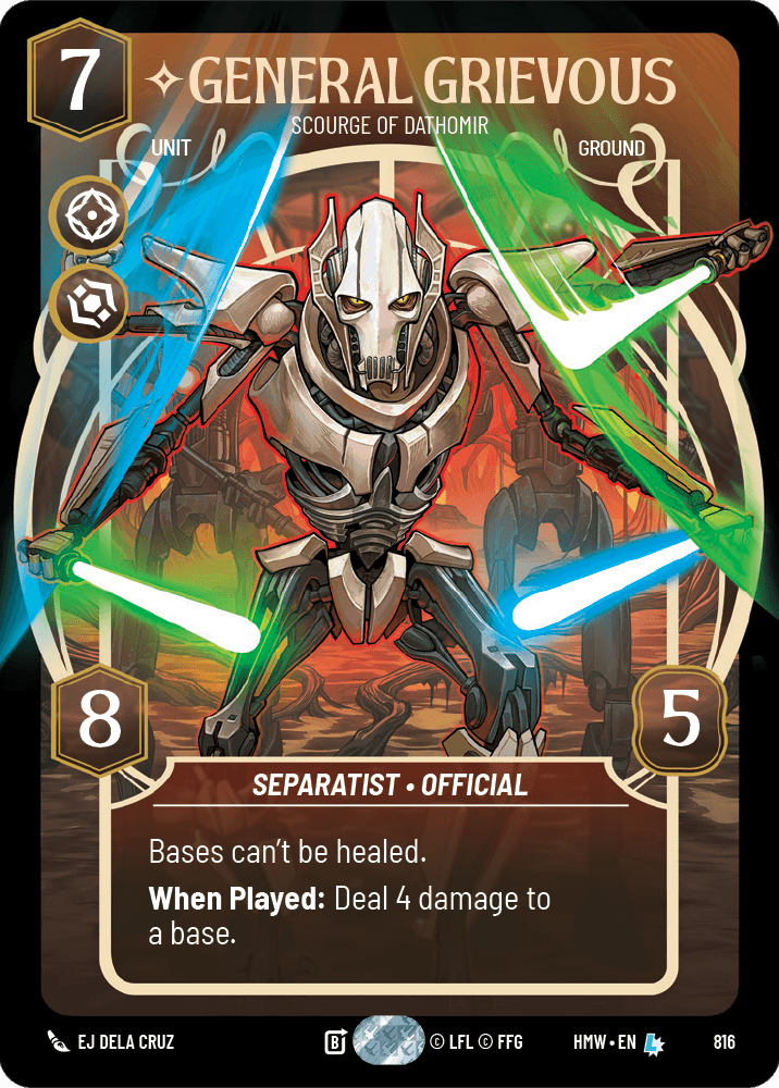 General Grievous — Scourge of Dathomir #816/272 from Homeworlds