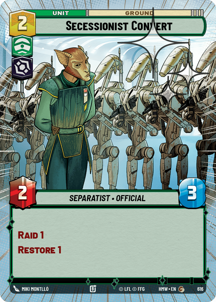 Secessionist Convert #616/272 from Homeworlds