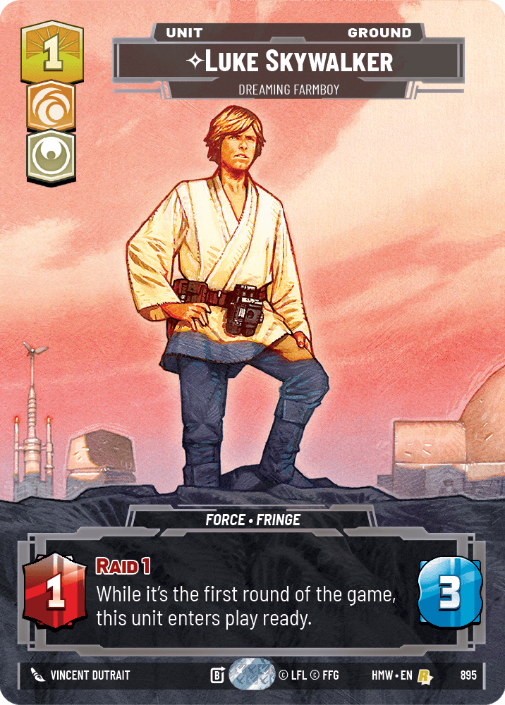 Luke Skywalker — Dreaming Farmboy #895/272 from Homeworlds
