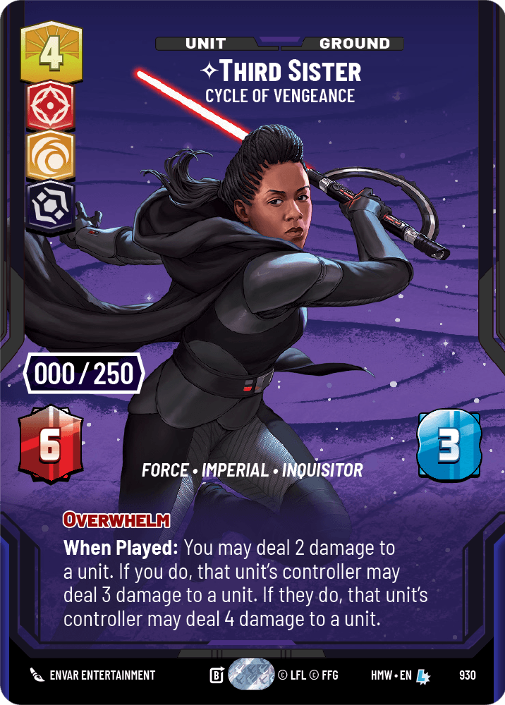 Third Sister — Cycle of Vengeance #930/272 from Homeworlds