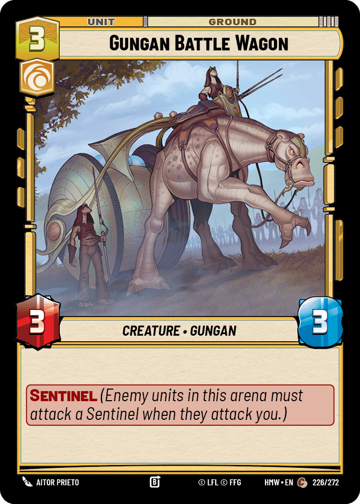 Gungan Battle Wagon #226/272 from Homeworlds