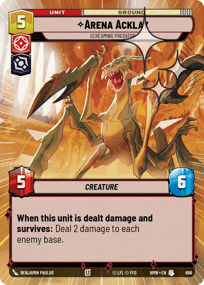 Arena Acklay — Screaming Predator #666/272 from Homeworlds