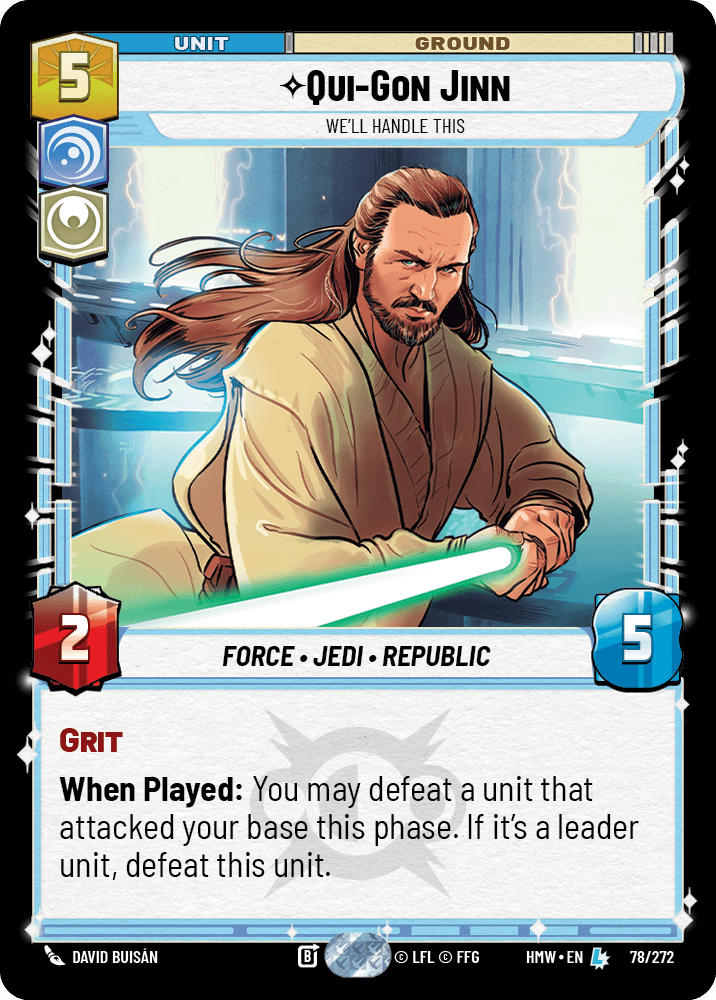 Qui-Gon Jinn — We'll Handle This #078/272 from Homeworlds