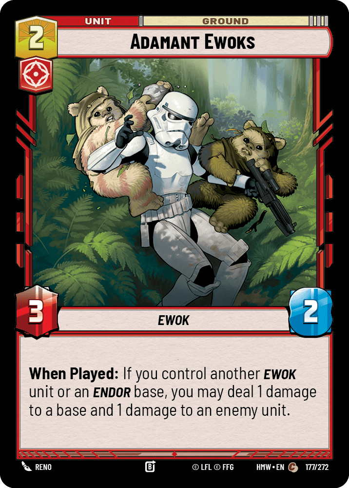 Adamant Ewoks #177/272 from Homeworlds