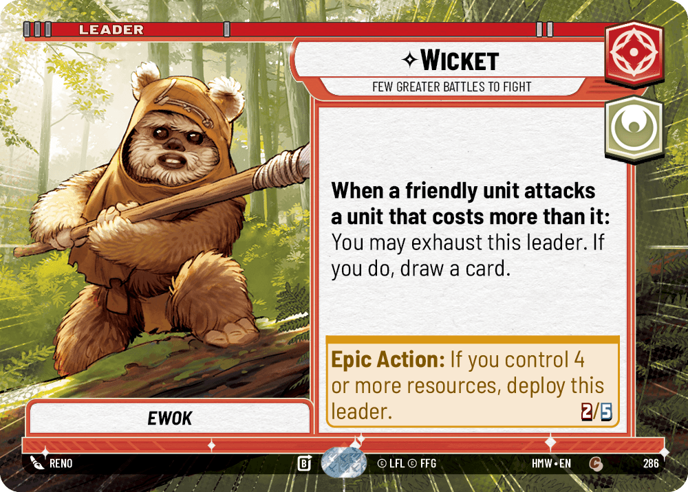 Wicket — Few Greater Battles to Fight #286/272 from Homeworlds
