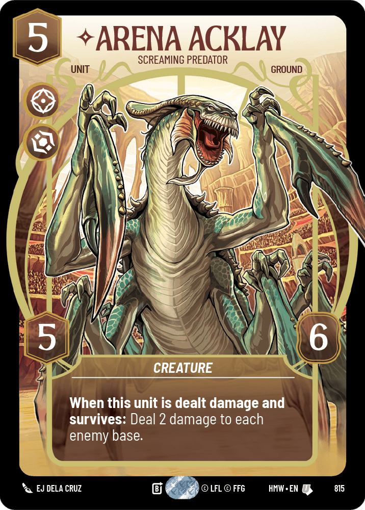 Arena Acklay — Screaming Predator #815/272 from Homeworlds