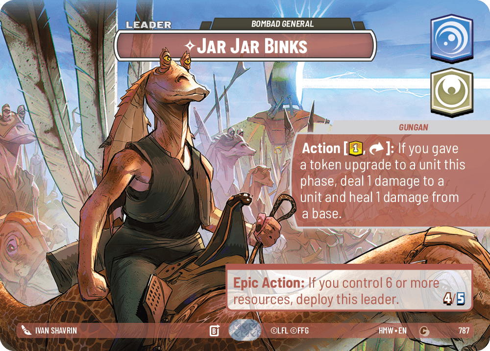 Jar Jar Binks — Bombad General #787/272 from Homeworlds