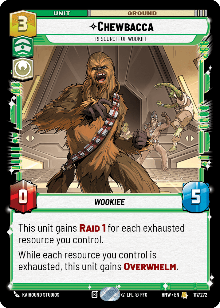 Chewbacca — Resourceful Wookiee #117/272 from Homeworlds