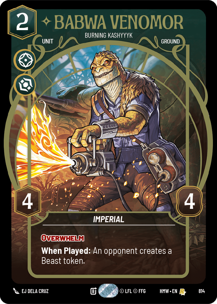 Babwa Venomor — Burning Kashyyyk #814/272 from Homeworlds