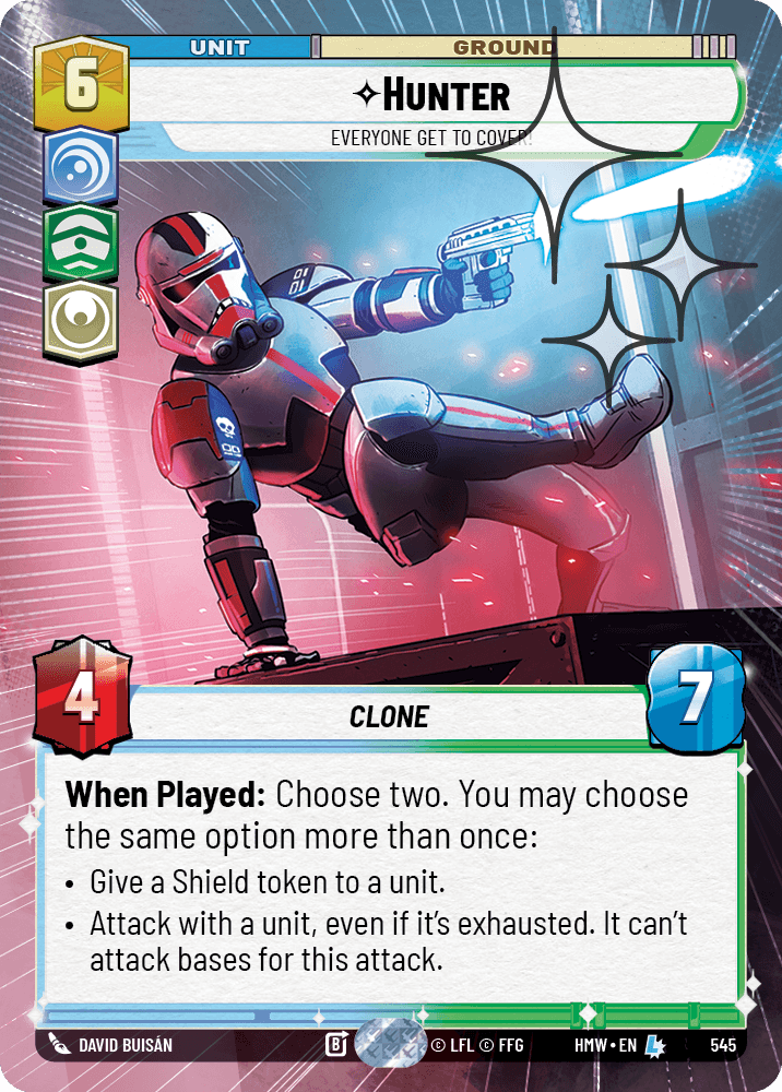 Hunter — Everyone Get to Cover! #545/272 from Homeworlds