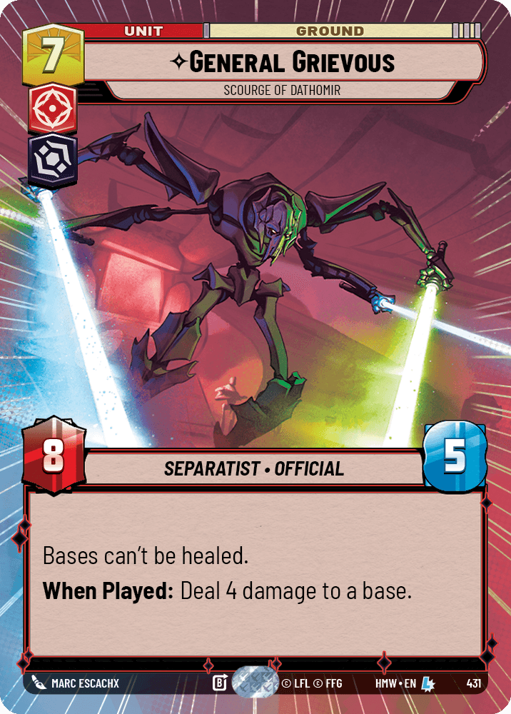 General Grievous — Scourge of Dathomir #431/272 from Homeworlds