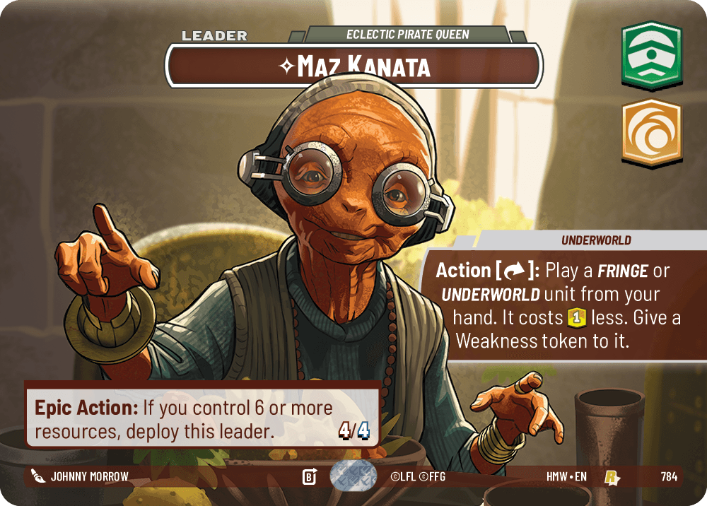 Maz Kanata — Eclectic Pirate Queen #784/272 from Homeworlds