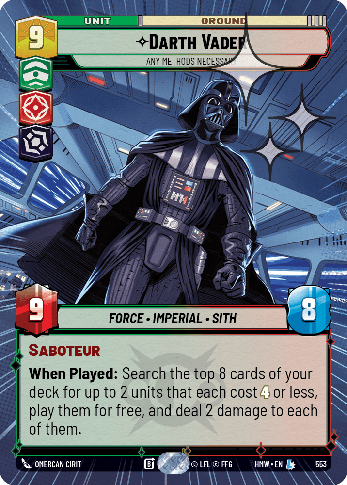 Darth Vader — Any Methods Necessary #553/272 from Homeworlds