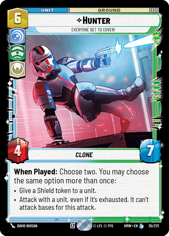 Hunter — Everyone Get to Cover! #035/272 from Homeworlds