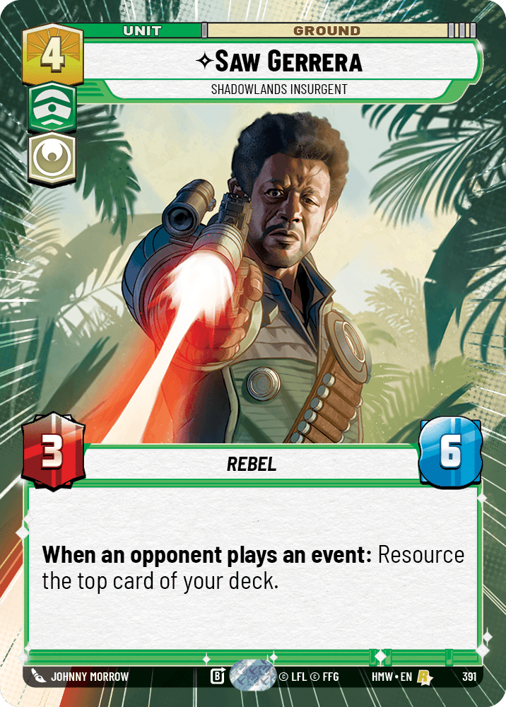 Saw Gerrera — Shadowlands Insurgent #391/272 from Homeworlds