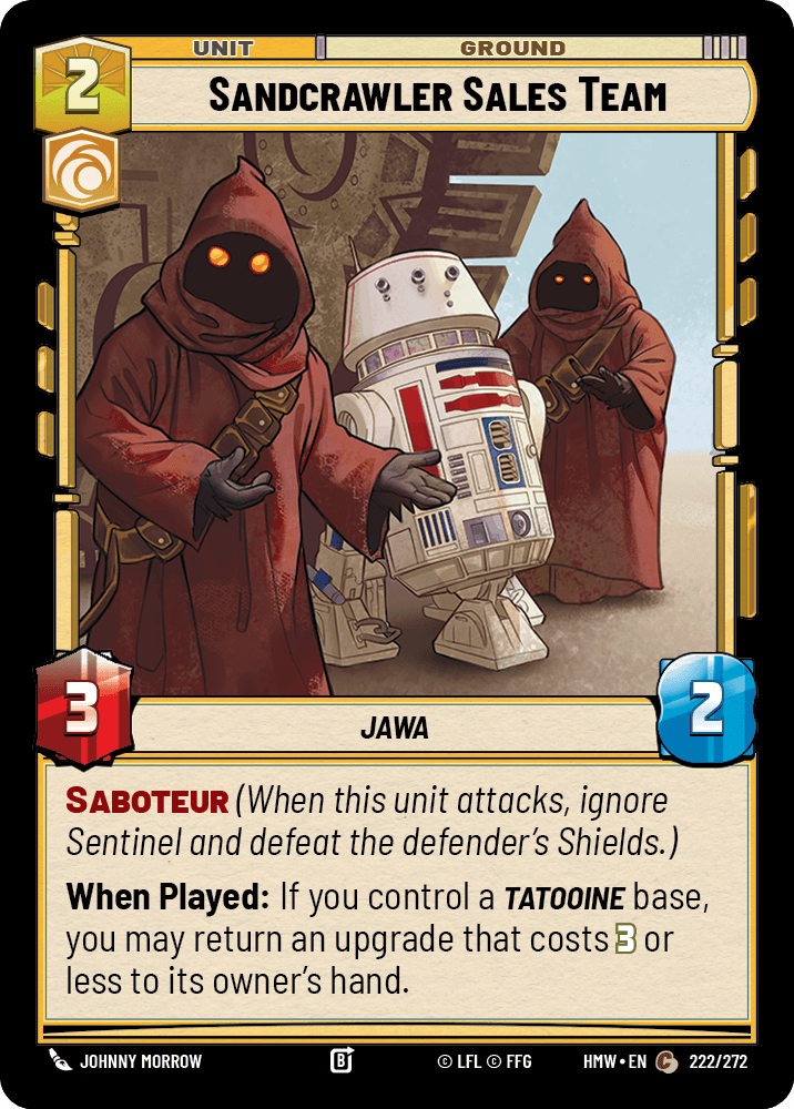 Sandcrawler Sales Team #222/272 from Homeworlds