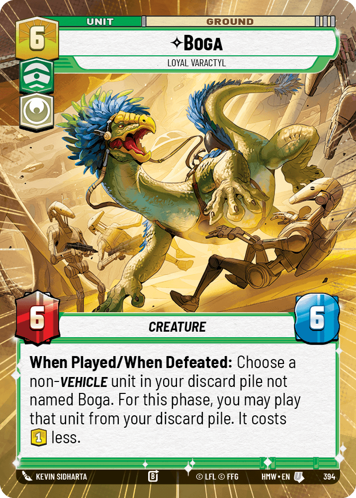 Boga — Loyal Varactyl #394/272 from Homeworlds