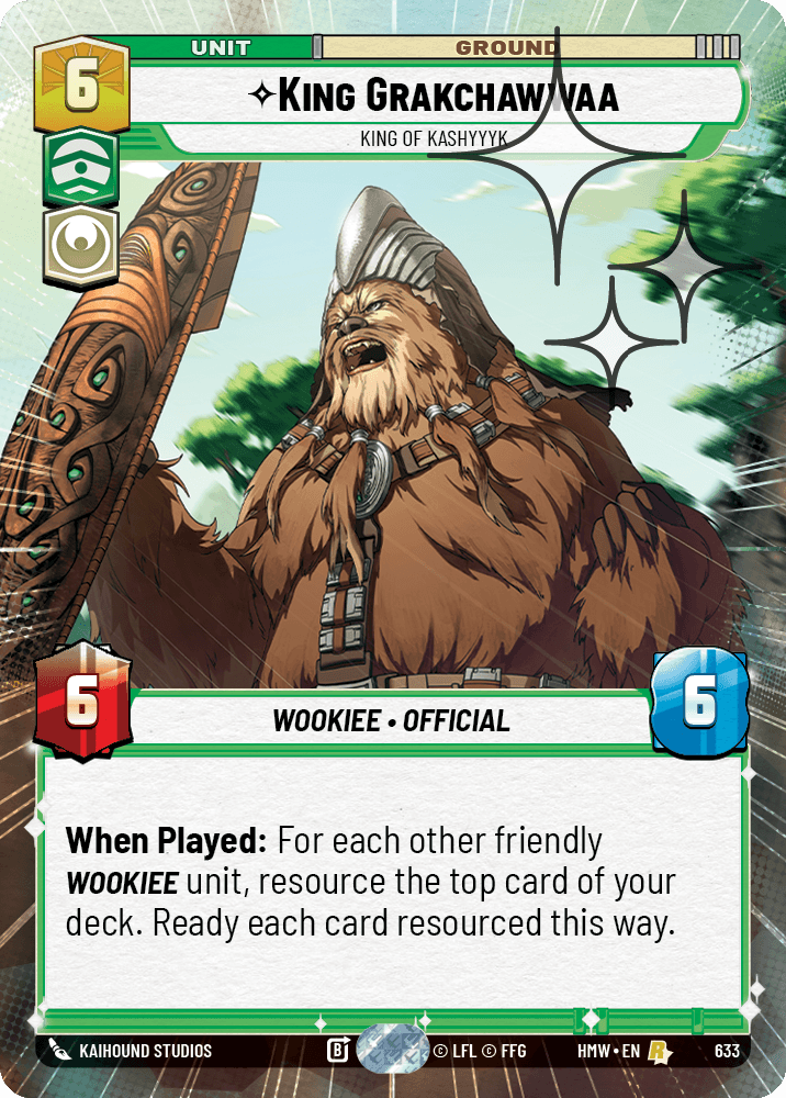 King Grakchawwaa — King of Kashyyyk #633/272 from Homeworlds