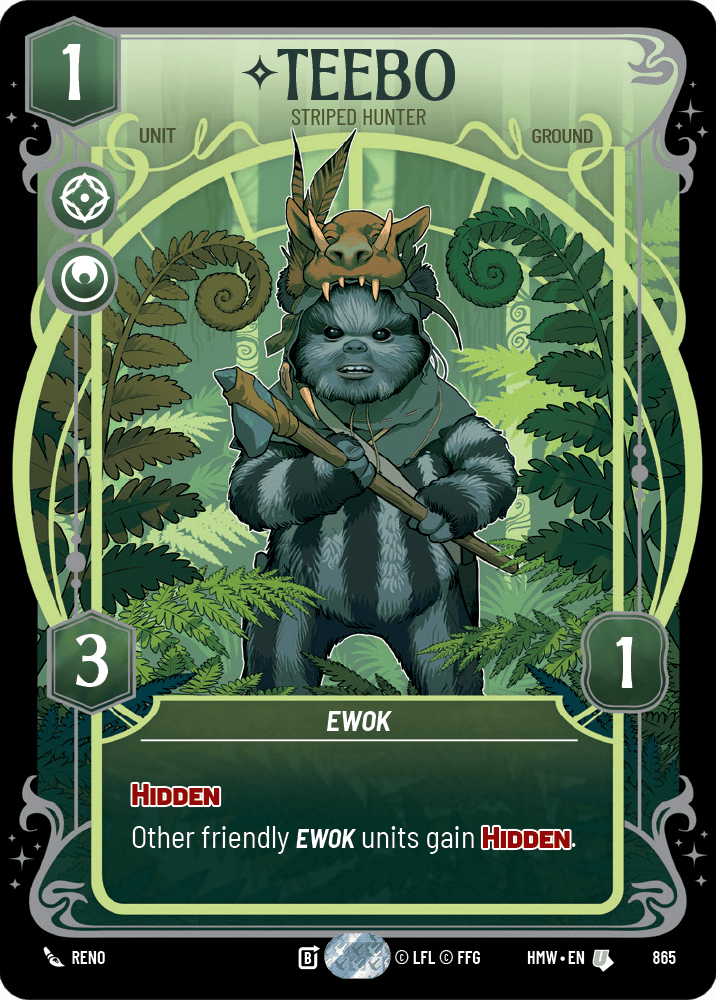 Teebo — Striped Hunter #865/272 from Homeworlds