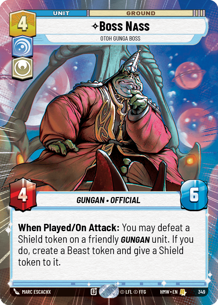 Boss Nass — Otoh Gunga Boss #349/272 from Homeworlds