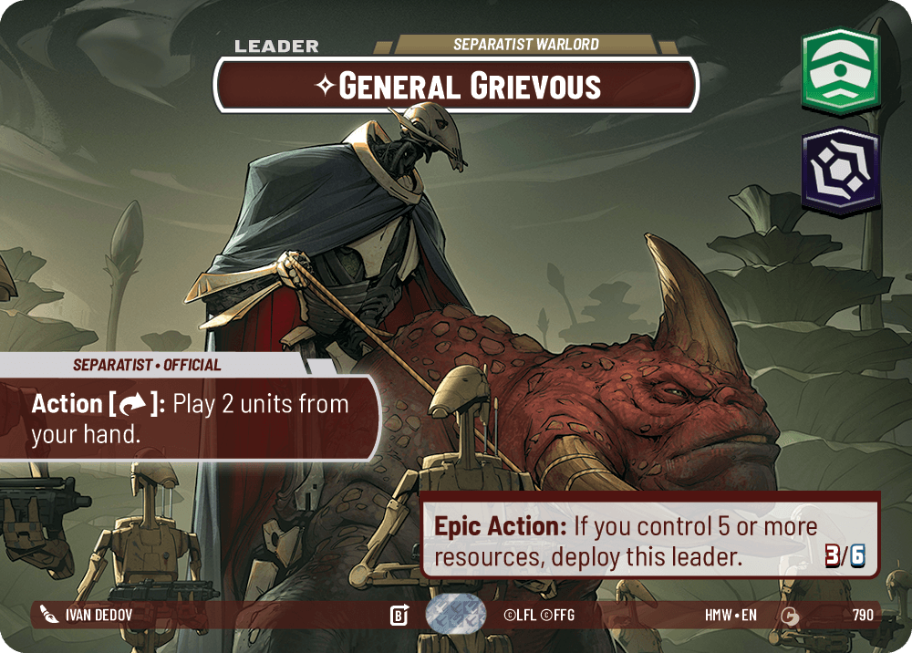 General Grievous — Separatist Warlord #790/272 from Homeworlds