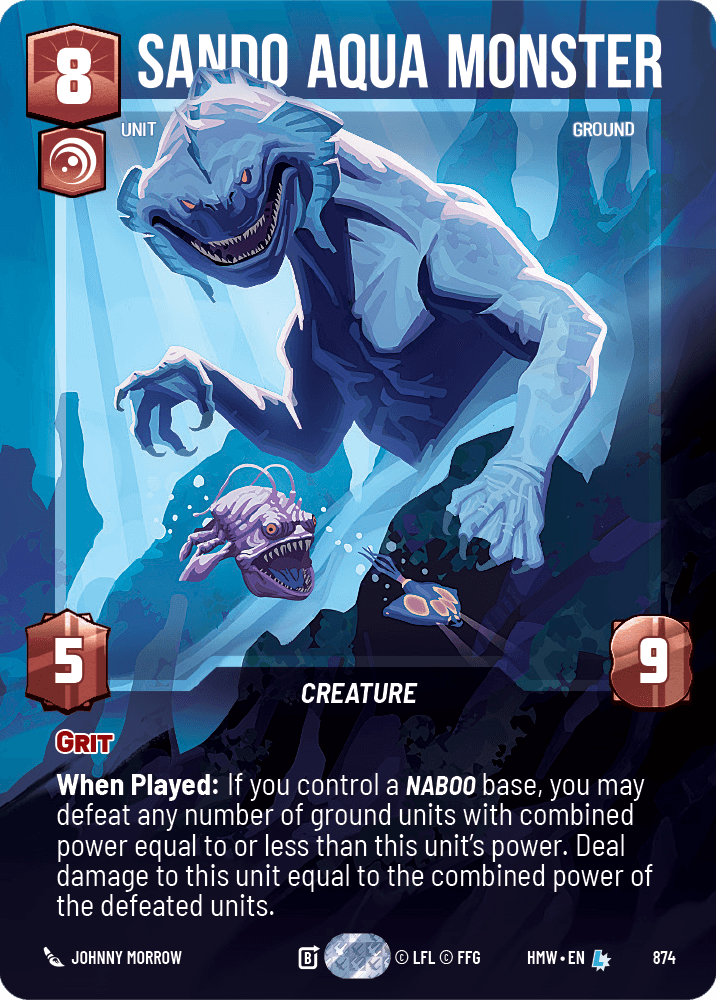 Sando Aqua Monster #874/272 from Homeworlds