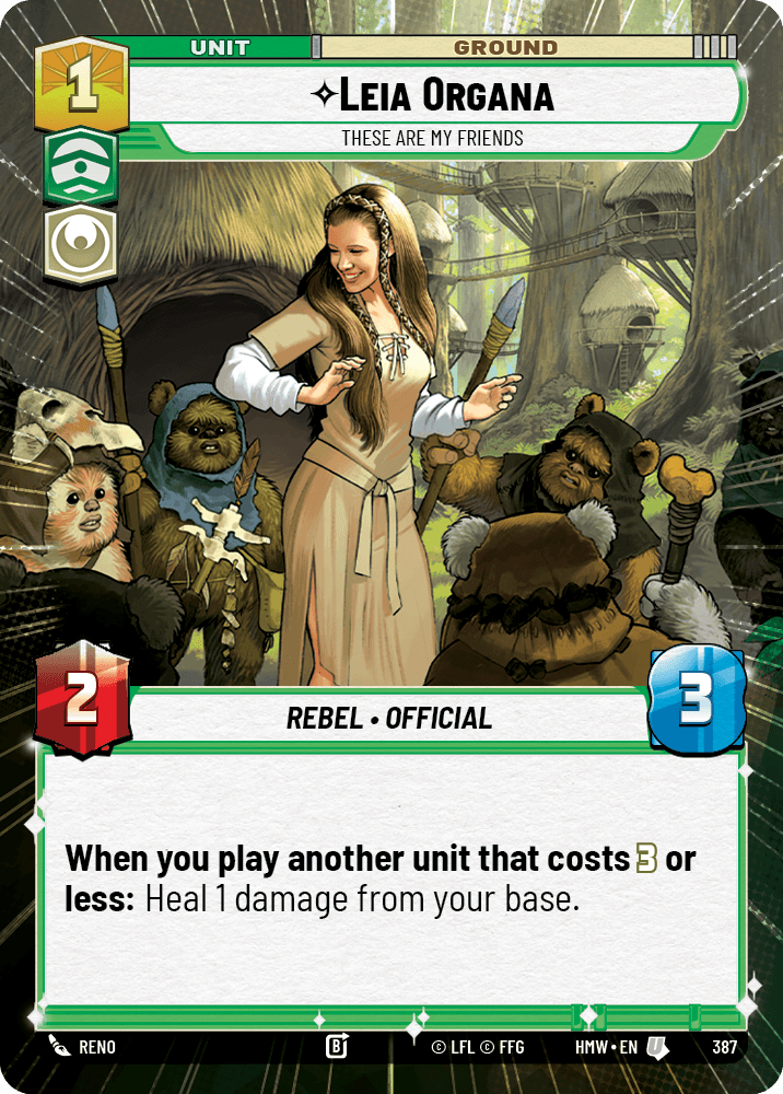 Leia Organa — These are My Friends #387/272 from Homeworlds