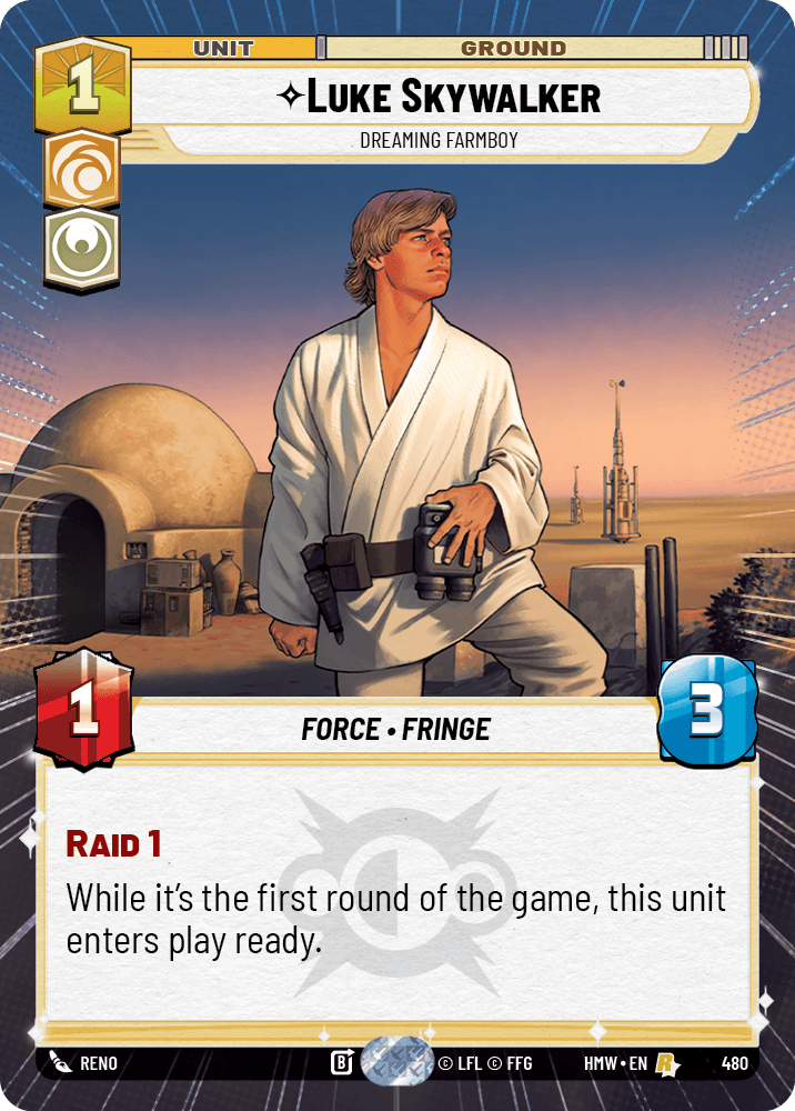 Luke Skywalker — Dreaming Farmboy #480/272 from Homeworlds
