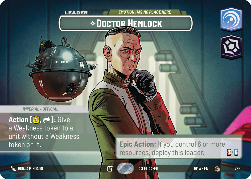 Doctor Hemlock — Emotion Has No Place Here #785/272 from Homeworlds