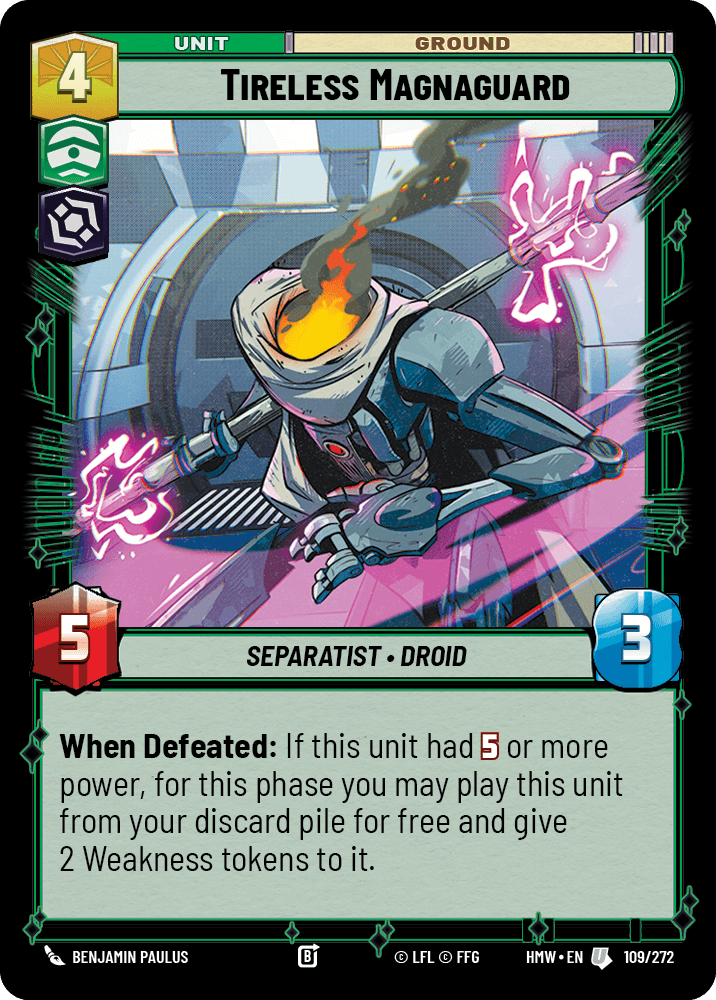 Tireless Magnaguard #109/272 from Homeworlds