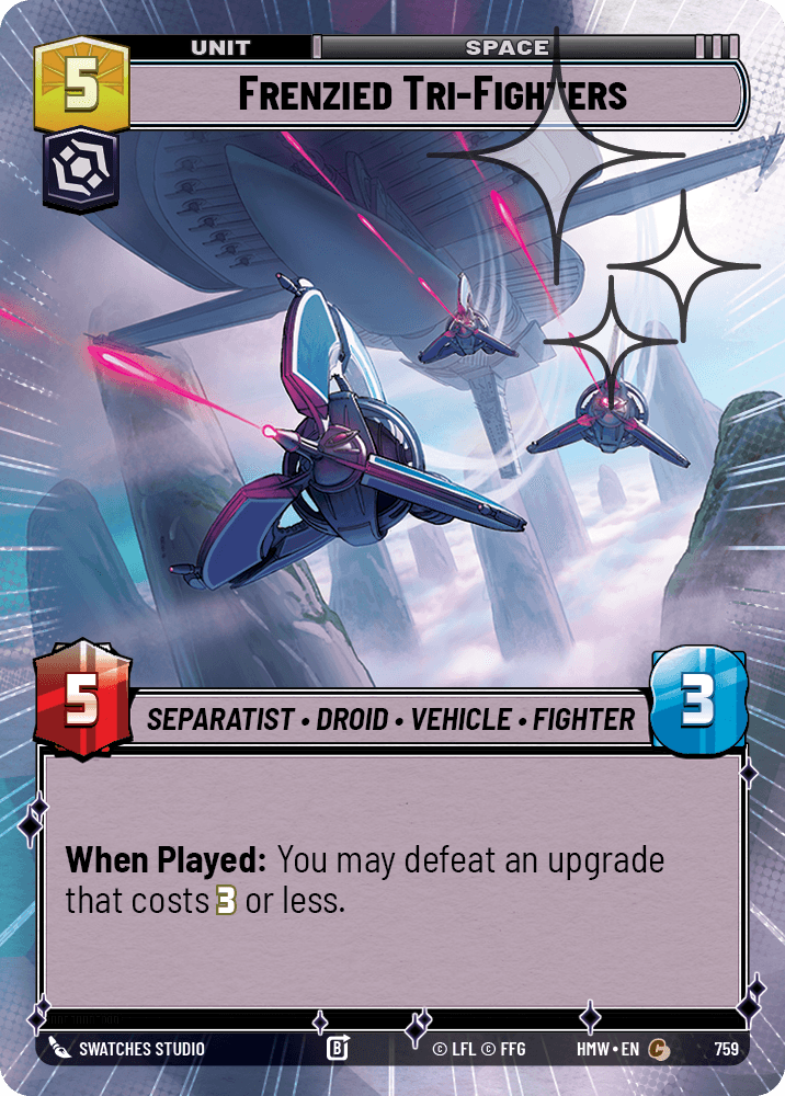 Frenzied Tri-Fighters #759/272 from Homeworlds