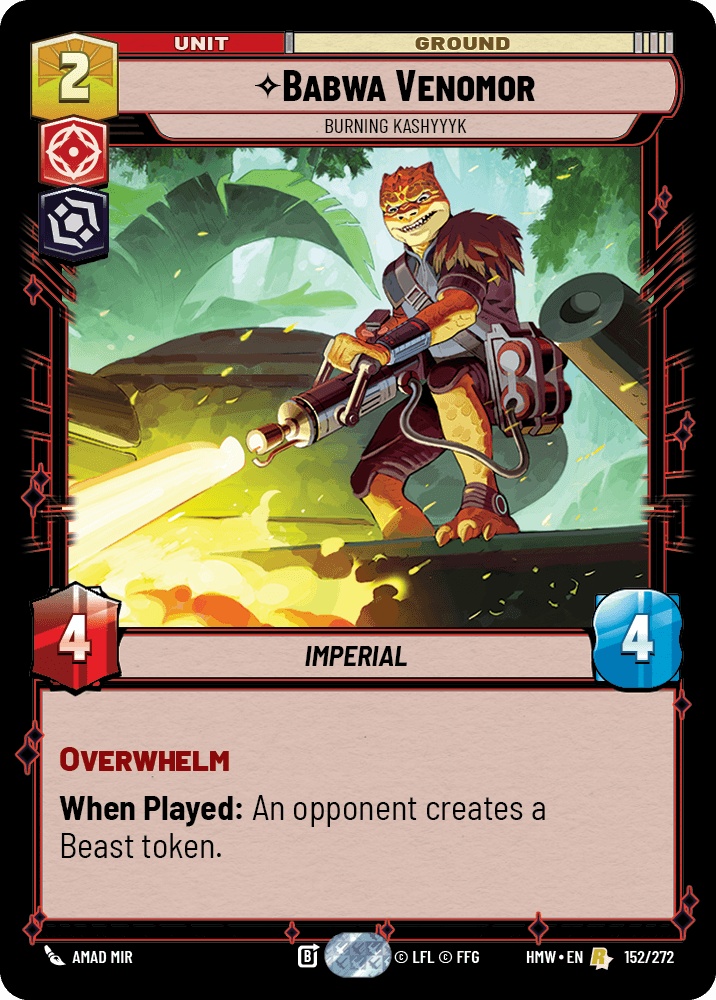 Babwa Venomor — Burning Kashyyyk #152/272 from Homeworlds