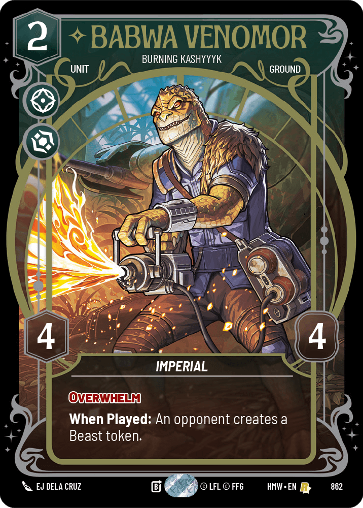 Babwa Venomor — Burning Kashyyyk #862/272 from Homeworlds