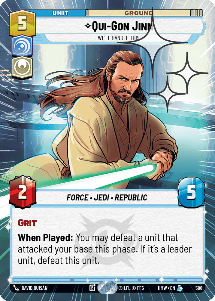 Qui-Gon Jinn — We'll Handle This #588/272 from Homeworlds