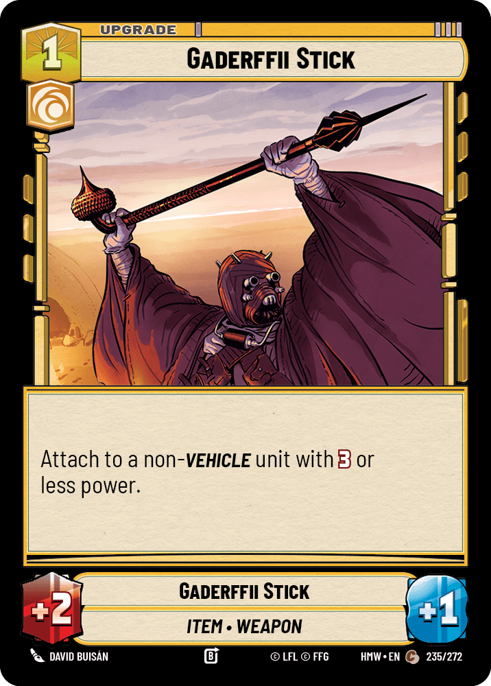 Gaderffii Stick #235/272 from Homeworlds
