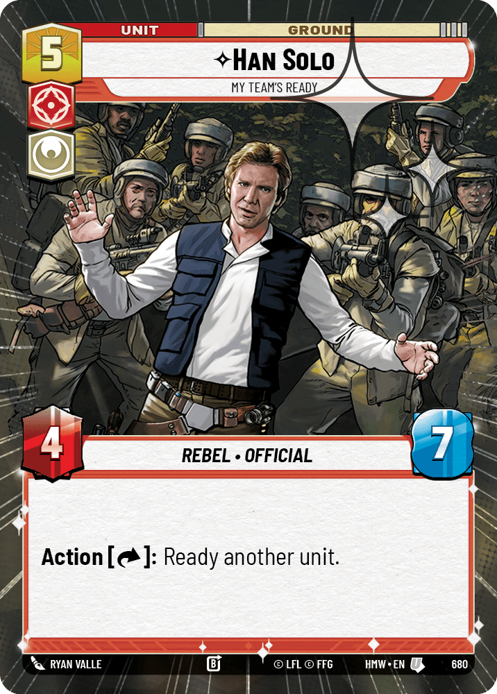 Han Solo — My Team's Ready #680/272 from Homeworlds