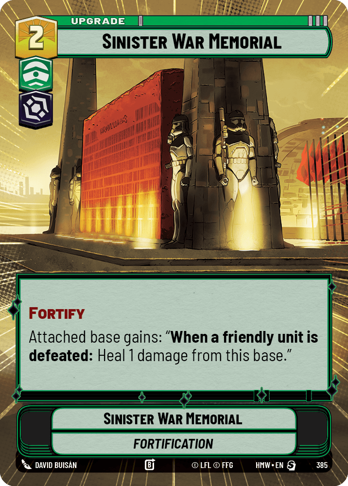 Sinister War Memorial #385/272 from Homeworlds