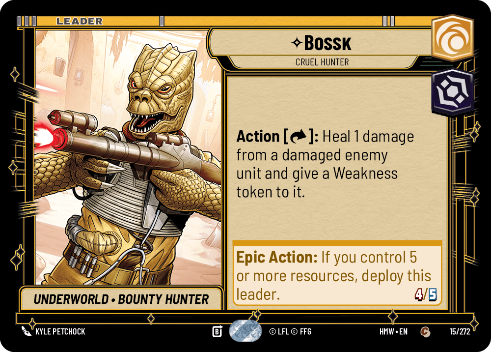 Bossk — Cruel Hunter #015/272 from Homeworlds