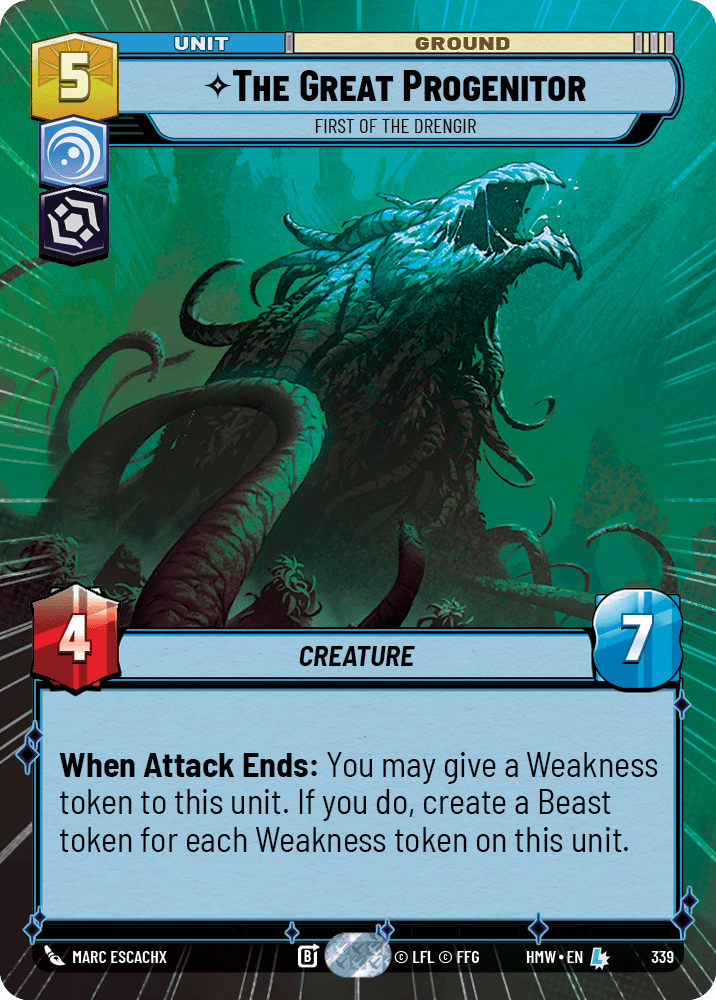 The Great Progenitor — First of the Drengir #339/272 from Homeworlds