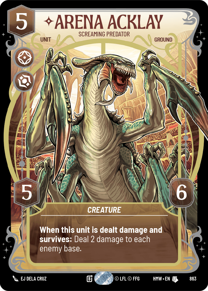Arena Acklay — Screaming Predator #863/272 from Homeworlds