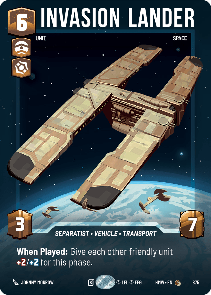 Invasion Lander #875/272 from Homeworlds