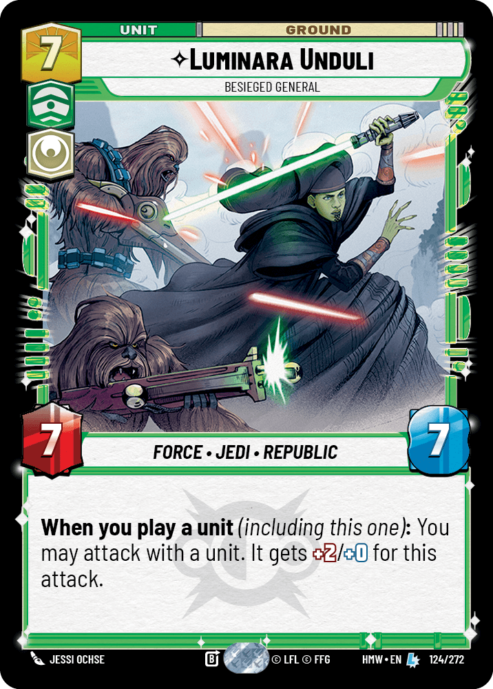 Luminara Unduli — Besieged General #124/272 from Homeworlds