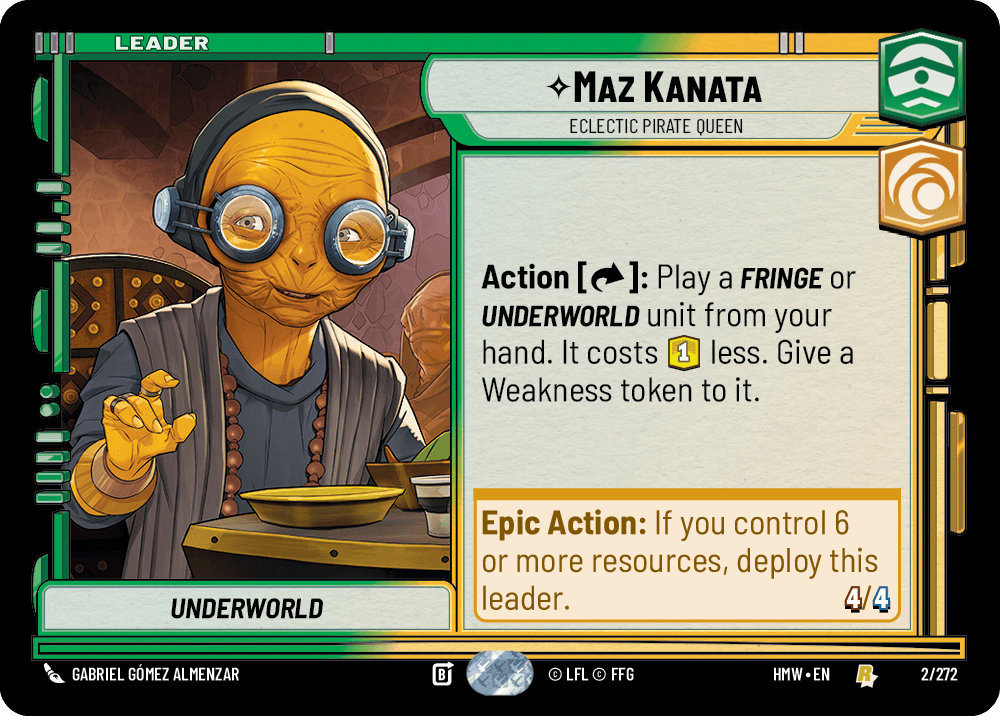 Maz Kanata — Eclectic Pirate Queen #002/272 from Homeworlds