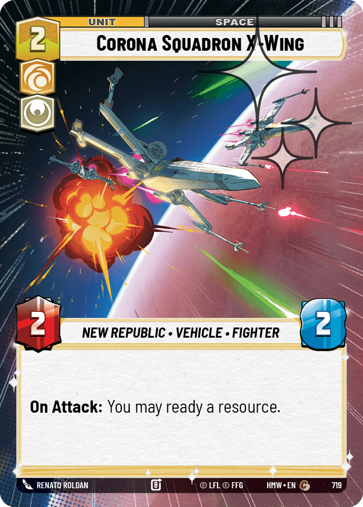 Corona Squadron X-Wing #719/272 from Homeworlds